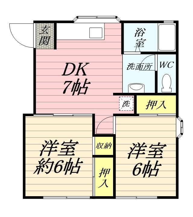 ヴィラ湘南Ⅰ 101号室 間取り