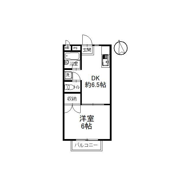 サマックスドリーム 203号室 間取り