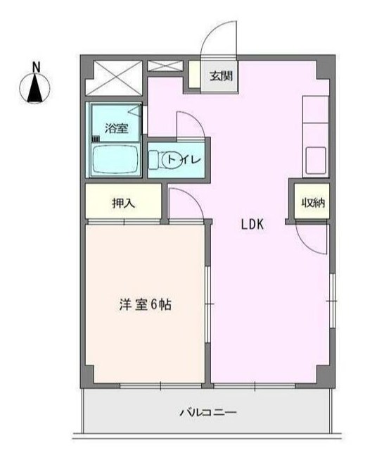 エルム鴨宮 203号室 間取り