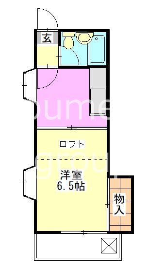 アルヴィータ 101号室 間取り