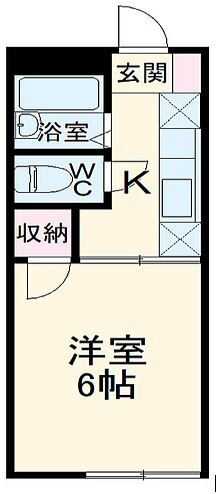 クロノス真田 102号室 間取り