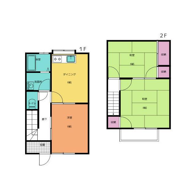 リバーサイド今井 101号室 間取り