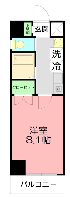 ＮＯＷＡ　ＢＵＩＬＤ．Ⅲ 306号室 間取り