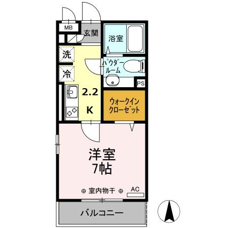 ベルソス高倉B 305号室 間取り