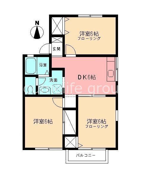 ハイムエクセル 101号室 間取り