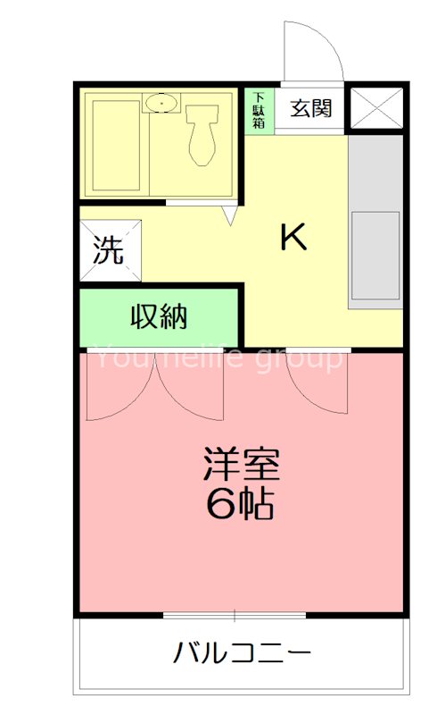 ソレアード 202号室 間取り