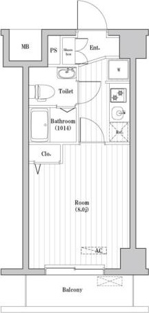 N-stage Hon-Atsugi Sakaecho 305号室 間取り
