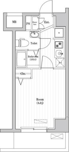 N-stage Hon-Atsugi Sakaecho 601号室 間取り