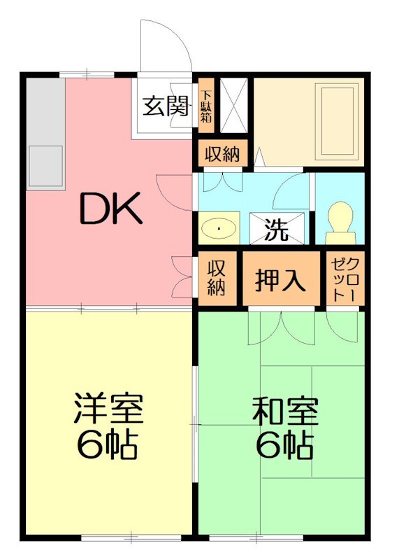 代田ハイツ 101号室 間取り