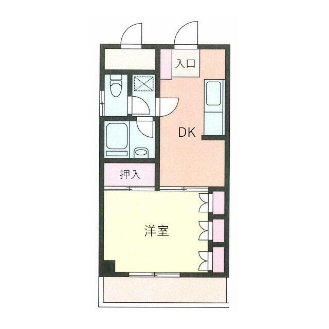 丸大コーポ 302号室 間取り