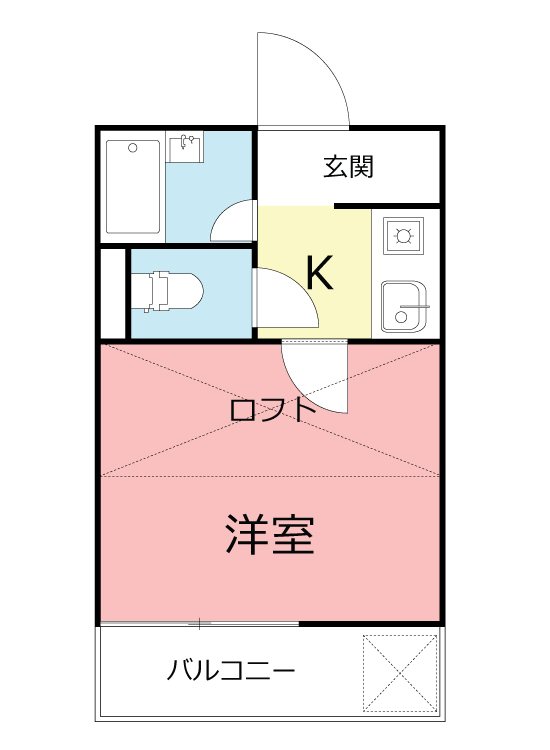 サンライフ香川 202号室 間取り