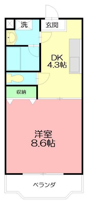 ルシエル48 201号室 間取り