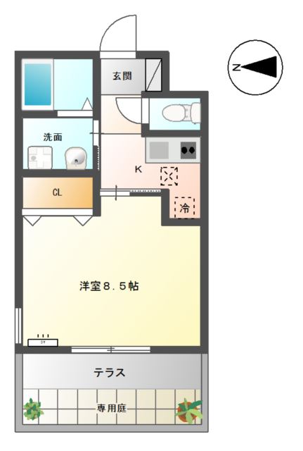 セレーヌ泉Ｂ 間取り