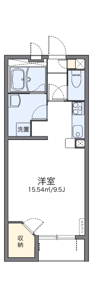 レオネクスト花水木 105号室 間取り