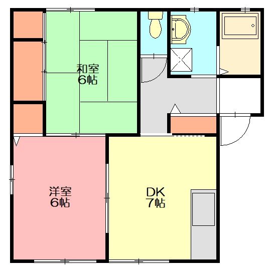 サンビーチ湘南C 102号室 間取り