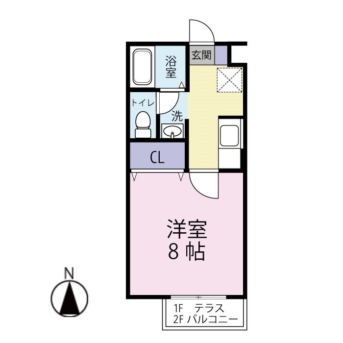 グランフォルム  102号室 間取り