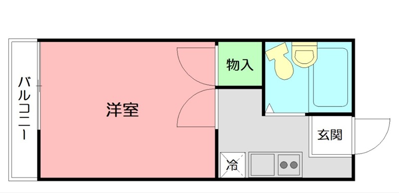 第２フジヒルズ 102号室 間取り