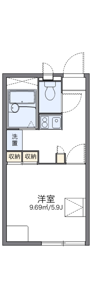 レオパレス山口Ｃ 202号室 間取り