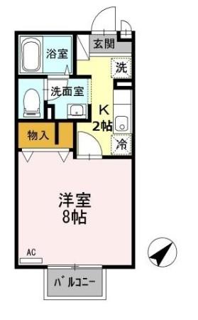アネックス　Ⅰ 106号室 間取り