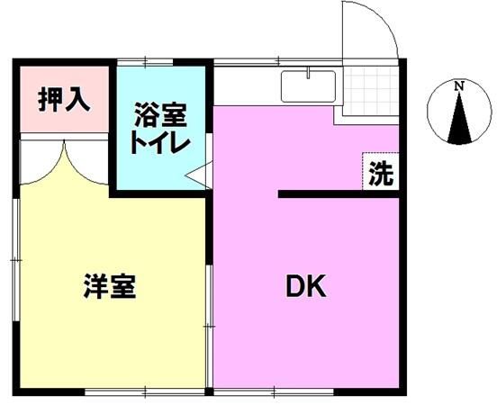 メゾン・ラメール 2D号室 間取り