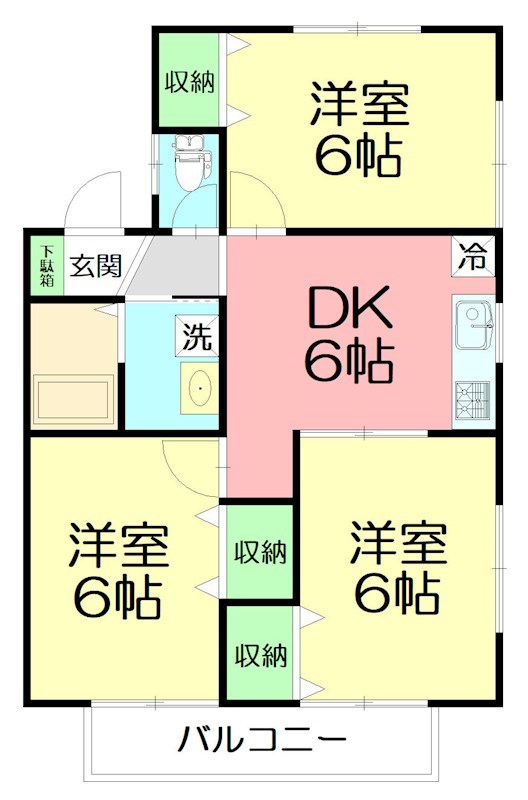 サイレント湘南 202号室 間取り