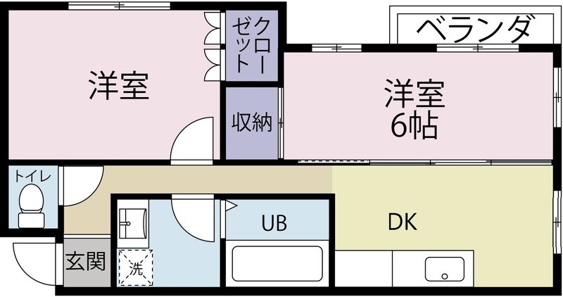 クロノス四之宮 303号室 間取り