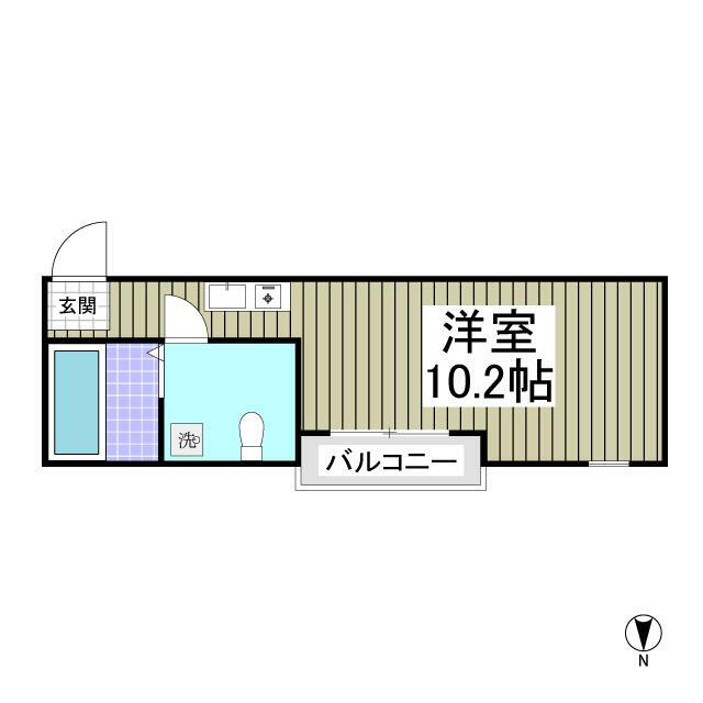 アークサカワ 202号室 間取り