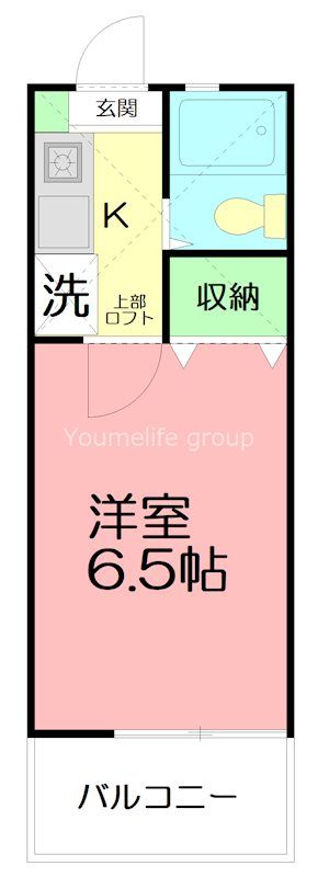 六会グリーンハイツ 106号室 間取り