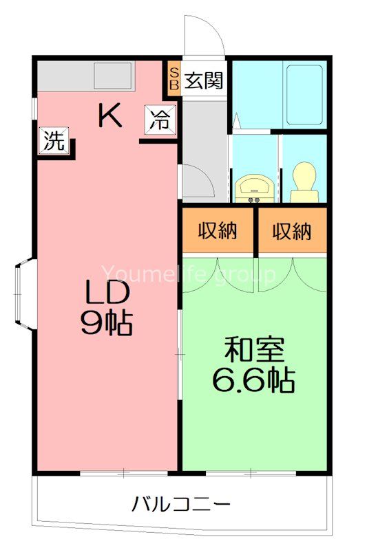 SD-Ⅱ 301号室 間取り