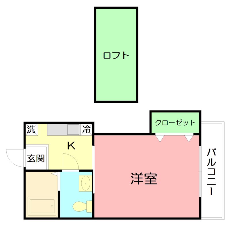 モノリス 205号室 間取り