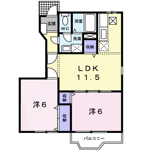 ベルフォレスト 101号室 間取り
