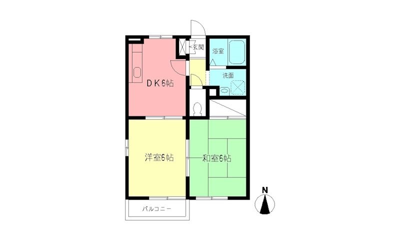 シャルム下落合 202号室 間取り