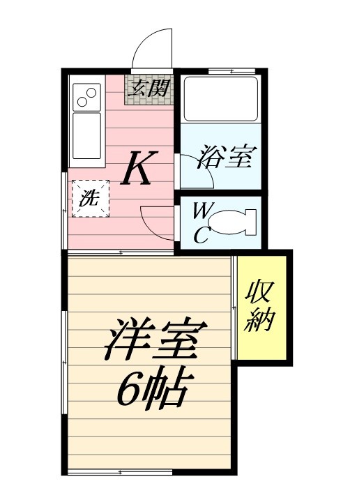 ルミエールＢ棟 103号室 間取り