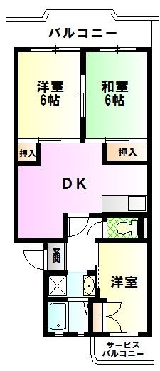アーバンピアンカ 303号室 間取り