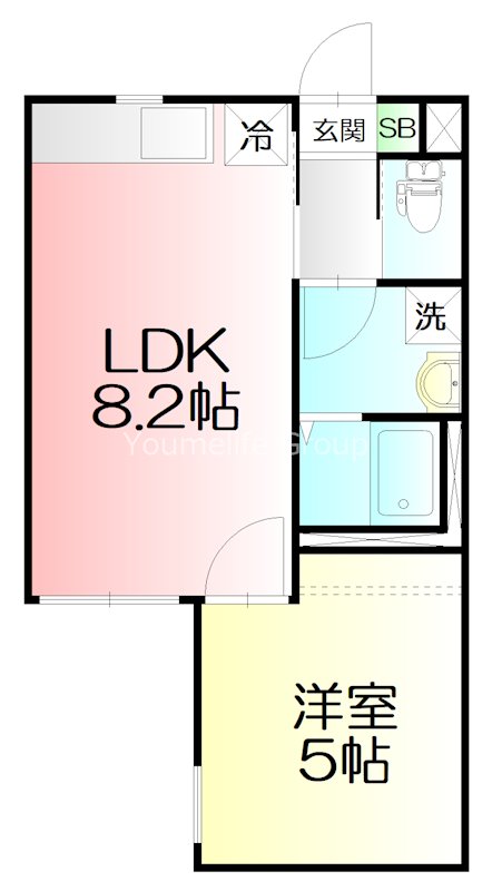 Blu mare ブルーマーレ 101号室 間取り
