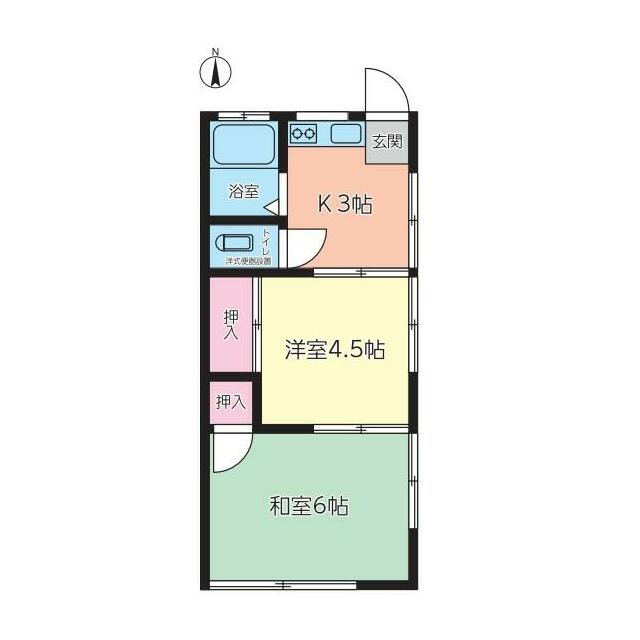第二豊原コーポ 202号室 間取り
