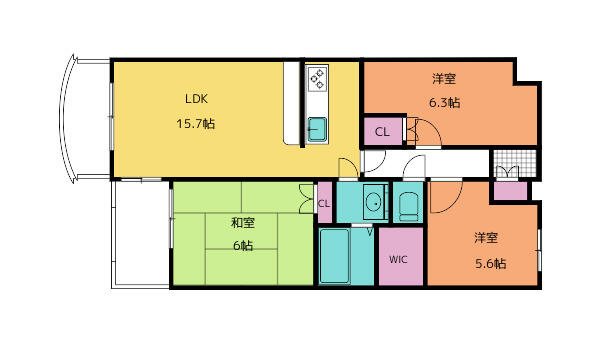 フィールド・サン 103号室 間取り