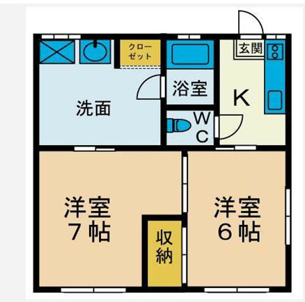 サニーヒル 101号室 間取り