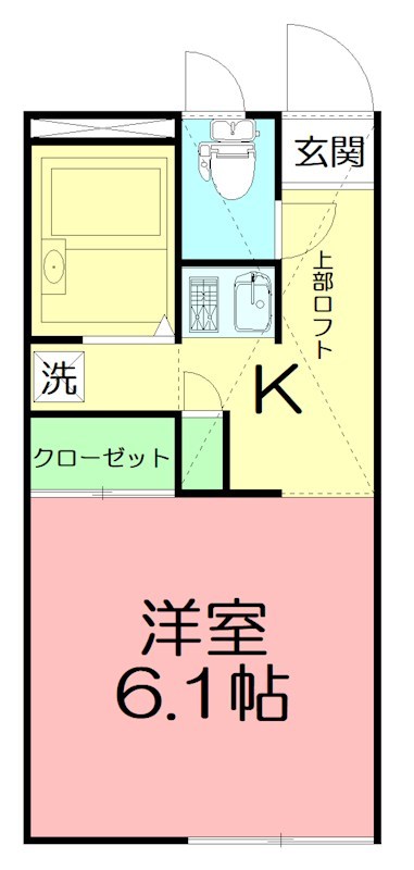 パレス泉Ⅲ 102号室 間取り