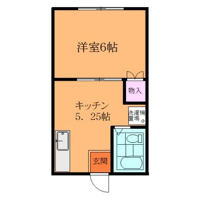 ロイヤルパレス 201号室 間取り