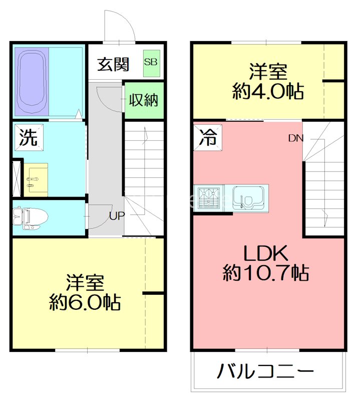 SAKAYA QUARTET 104号室 間取り