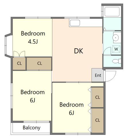 ランドマーク湘南 203号室 間取り