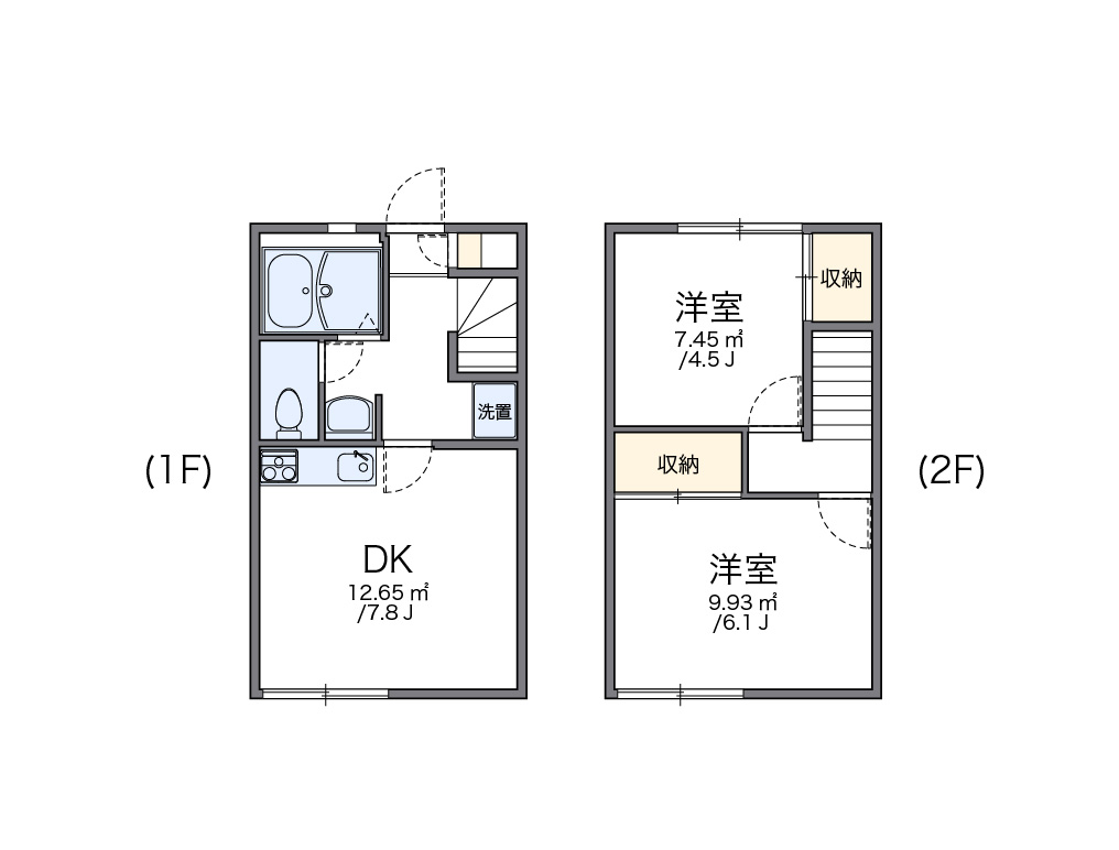 レオパレス雪月花 103号室 間取り