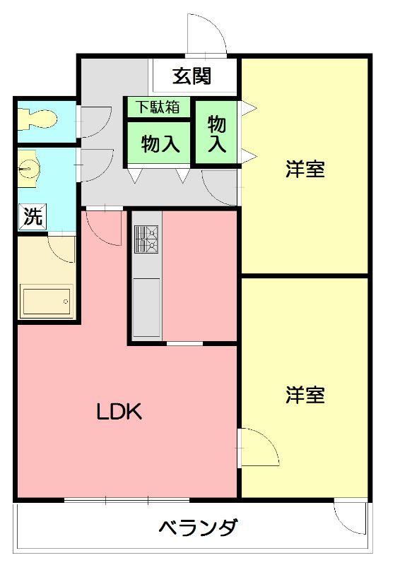 グノーム湘南 402号室 間取り
