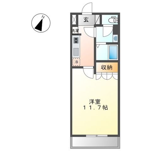 プレサスＳⅡ 202号室 間取り