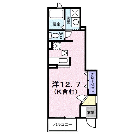 グリーンコート３ 103号室 間取り