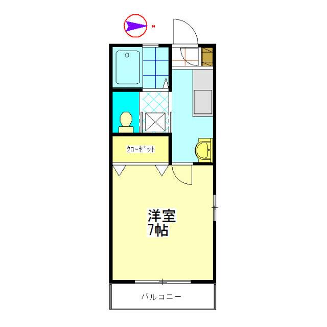 ＪｏｕｒＫＯＢＡＲＡＹＡ 205号室 間取り
