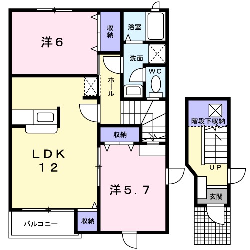 Ｍ・シャルマンローズＡ 202号室 間取り
