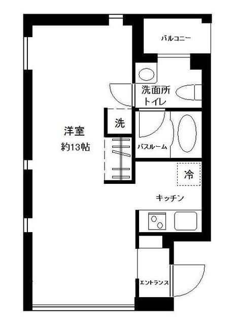 KataseBLDⅡ 2-A号室 間取り