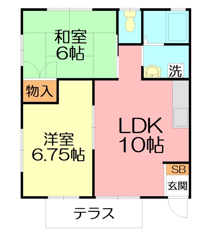 木村アパート 1号室 間取り